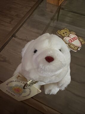 Vintage 1990 GUND Snuff Polar Bear #2151 NWT Woodward's